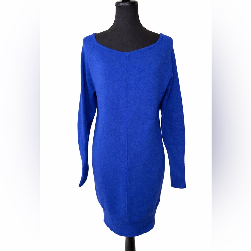 Athleta‎ Cashmere Royal Blue Adi Mudra Sweater Dress- XS